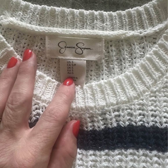 Jessica Simpson Striped Women's Sweater - Picture 2 of 4